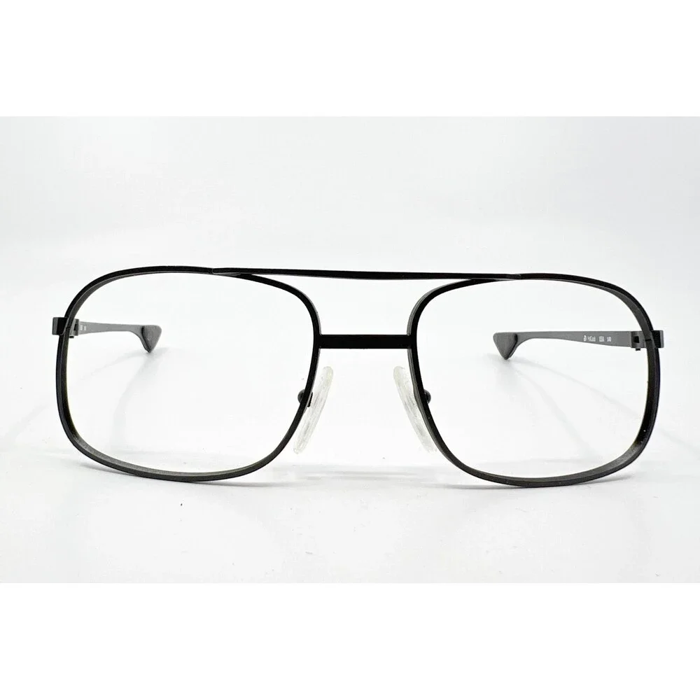 ArtCraft Eyeglass Frames Mens Black Aviator Double Bridge DR 55 18 140